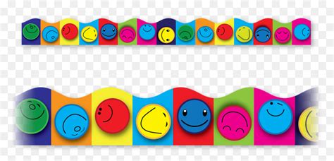 Smiley Face Border - Transparent Long Border Smiley, HD Png Download - vhv