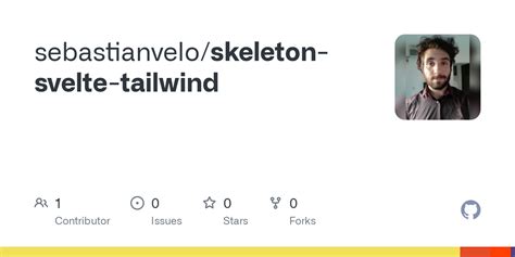 GitHub - sebastianvelo/skeleton-svelte-tailwind