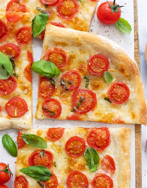 Easy Fresh Tomato Pizza (no-knead) - The clever meal