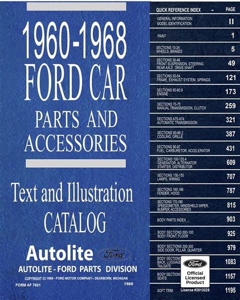 1960-68 Ford Car Parts & Accessories Catalog - Fordmanuals.com