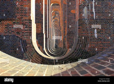 Ouse Valley Viaduct (Balcombe Viaduct) over the River Ouse on the London to Brighton Railway ...