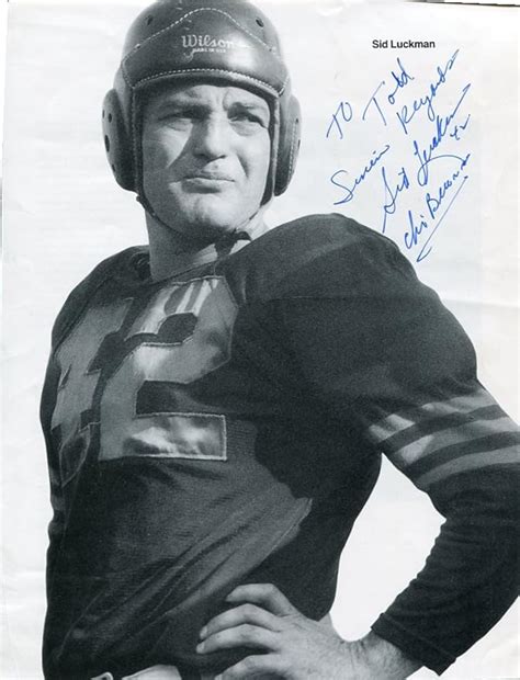 * SID LUCKMAN * Chicago Bears signed book photo display at Amazon's Sports Collectibles Store