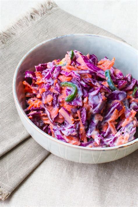 Purple Cabbage Slaw - Low Fat & Oil Free • Healthy Midwestern Girl