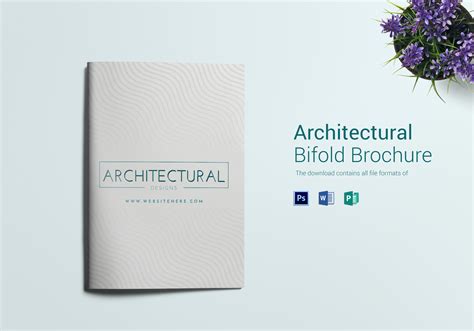 Architectural Firm Brochure Design Template in PSD, Word, Publisher