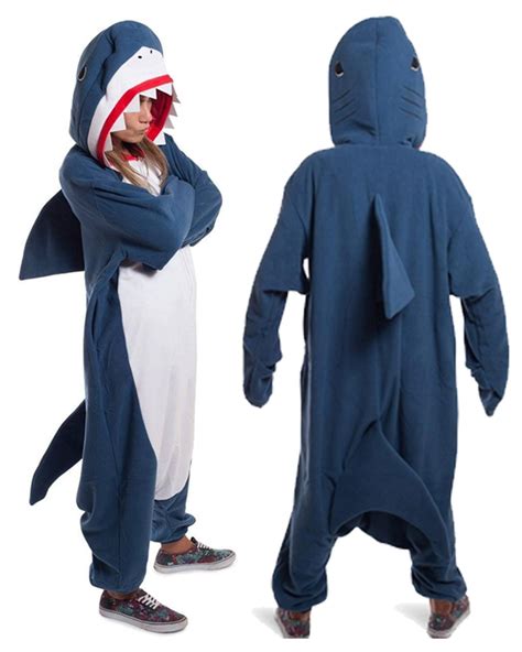 Shark Kigurumi Onesie Pajamas Polar Fleece Animal Unisex Costumes, Cheap Price Kigurumi Onesie ...