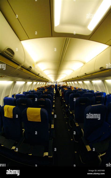 easyjet cabin aircraft airplane aeroplane plane interior inside Stock ...