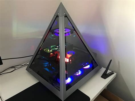 AZZA PYRAMID 804V Gaming CNC ATX Case Tempered Glass /Aluminum Frame Type-C Port PCIE Riser ...