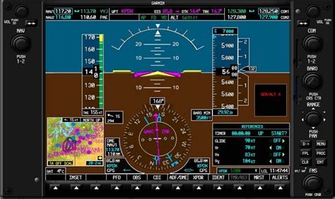 Garmin G1000 PFD (Primary Flight Display).