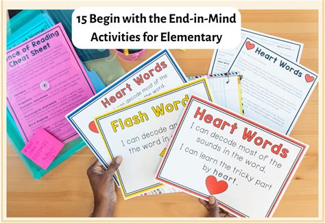 15 Begin with the End-in-Mind Activities for Elementary - Teaching ...