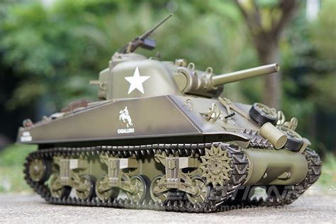 Heng Long USA M4A3 Sherman Upgrade Edition 1/16 Scale Battle Tank - RTR ...