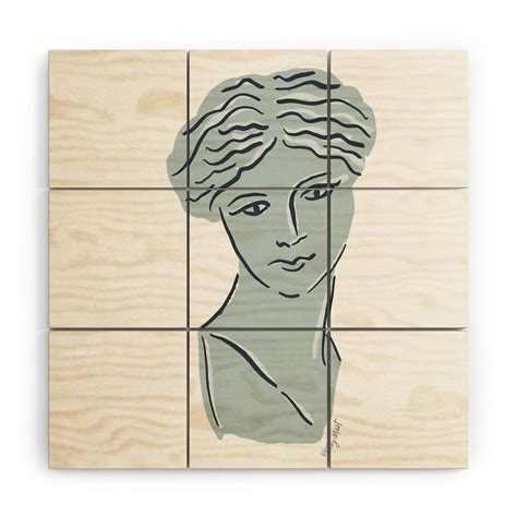 Goddess Aphrodite Greek Sculpture Wood Wall Mural Krissymast