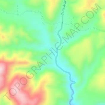 Eersterivier topographic map, elevation, terrain