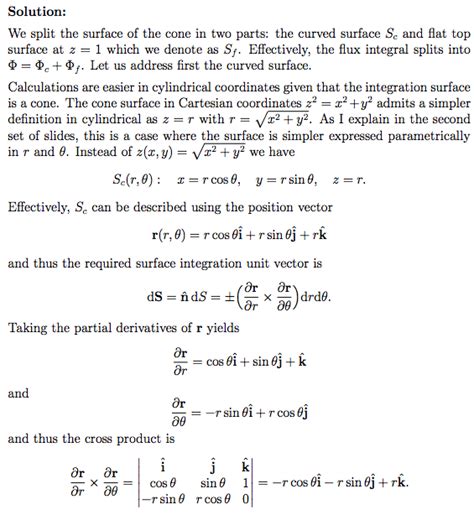 [Math] Finding the unit normal to a cone. – Math Solves Everything