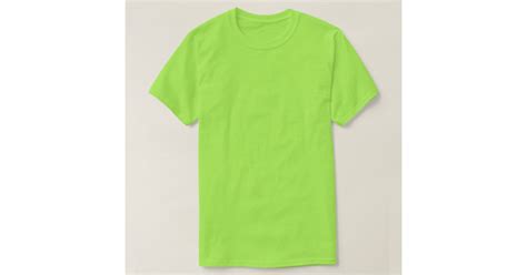 Plain Lime Green Mens Basic T-shirt | Zazzle