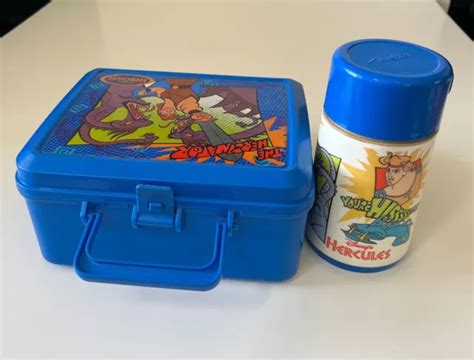 VINTAGE '90S DISNEY'S Hercules The Hercinator - Plastic Lunch Box With Thermos $15.00 - PicClick