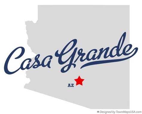 Map of Casa Grande, AZ, Arizona