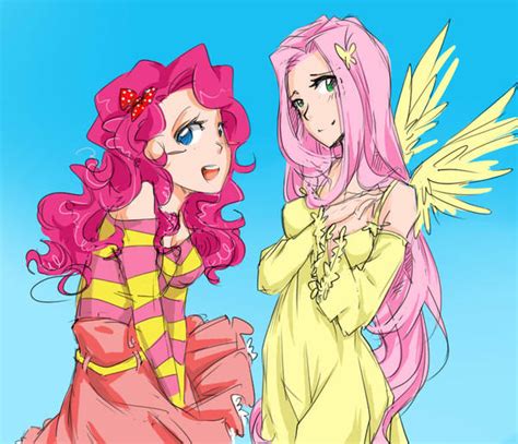 Fluttershy and Pinkie Pie by YelowFOX on DeviantArt