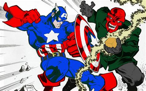 captain america vs red skull | Zoom Comics - Daily Comic Book Wallpapers