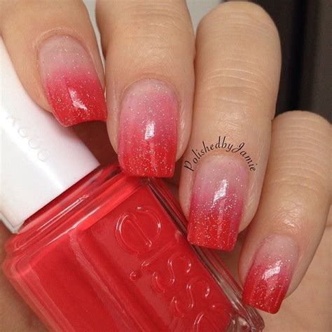 Red ombre glitter nails #nail #nails #nailart | Kuku ombre, Kuku merah, Kuku cantik