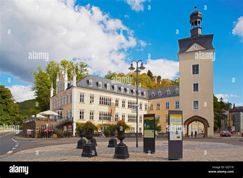 View of Sayn castle, Sayn, Bendorf-Sayn, Mittelrhein, Rhineland ...