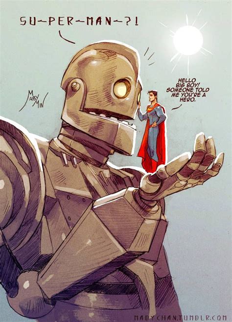 [Artwork] The Iron Giant Meets Superman by Maby Min : r/DCcomics