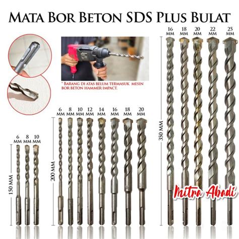 Jual Mata Bor Beton Hammer Impact SDS Plus Bulat Bobok Tembok di Lapak Toko Mitra Abadi | Bukalapak