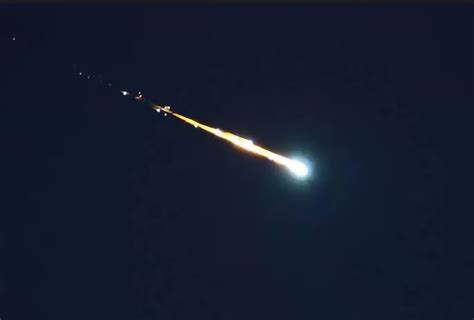 A meteor, believed to have been part of an asteroid, passed close to ...