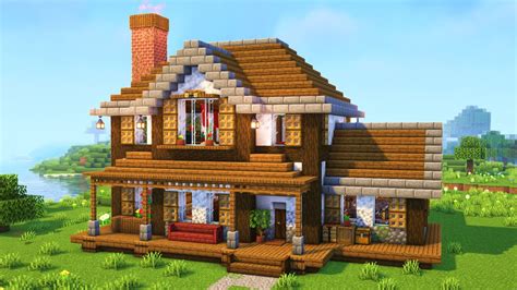 Minecraft | How to build a Farmhouse | Tutorial - YouTube