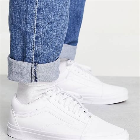 Vans Old Skool Skate Shoe White Monochrome | lupon.gov.ph