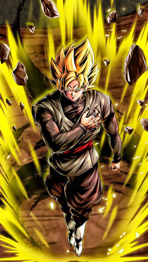 Download Fierce Goku Black Unleashing his True Power | Wallpapers.com