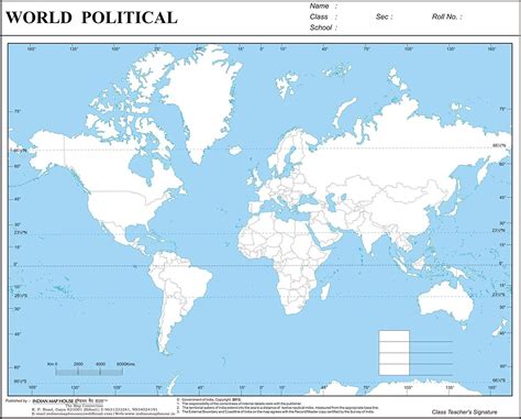 Practice Map The World Political Big Set of 100 – Size is About A4 Size ...