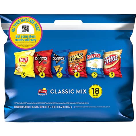 Buy Frito-Lay Snacks Classic Mix Chips Variety Pack, Lay's, Doritos ...