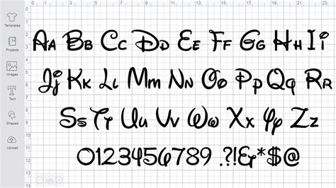 Disney Font Svg Free Cut File for Cricut - YouTube