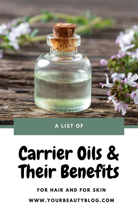 List of Carrier Oils and Their Benefits + Free Printable PDF Chart | Essential oil carrier oils ...