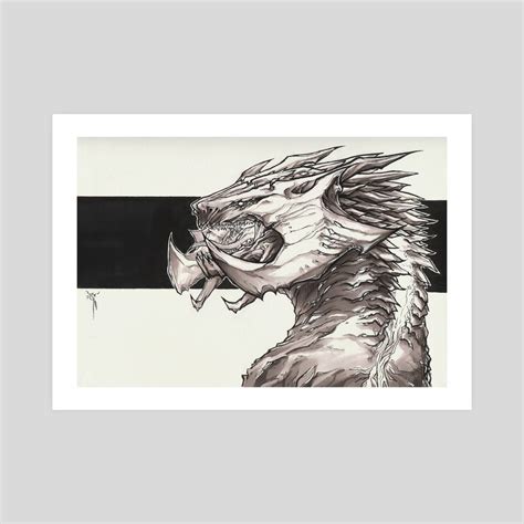 Kaiju Dragon, an art print by Cai V - INPRNT