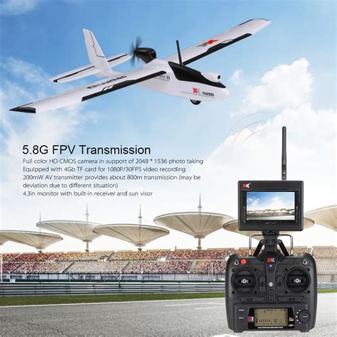 Wltoys xk a1200 rc aereo con 5.8g fpv camera glider droni con la ...