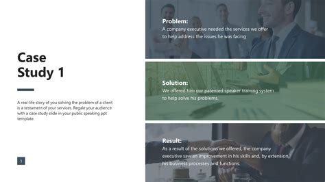Free Speaking Case Study PowerPoint Slide Templates | SlideStore