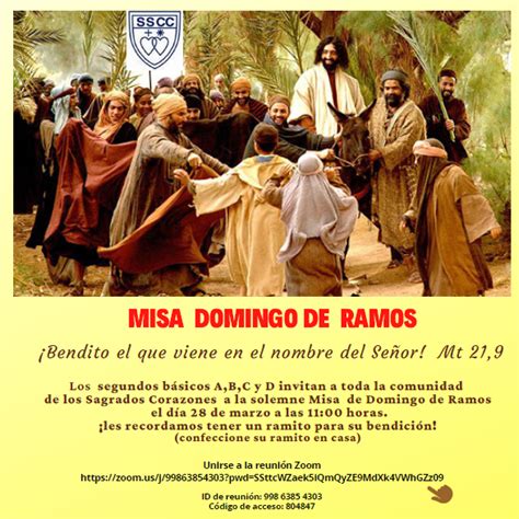 Misa de Domingo de ramos – Colegio de los Sagrados Corazones del ...