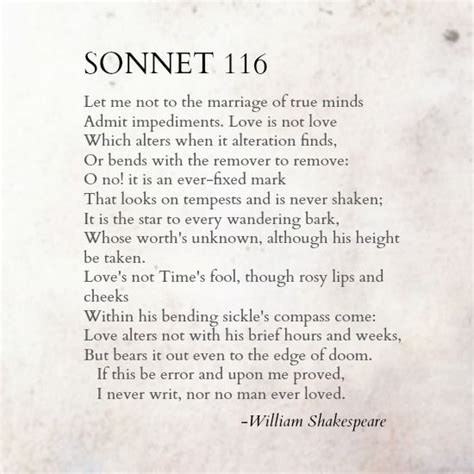 Sonnet 116, Shakespeare, 1609, London