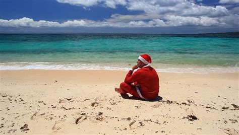 Christmas Tree On Caribbean Beach Stock Footage Video 5161403 - Shutterstock