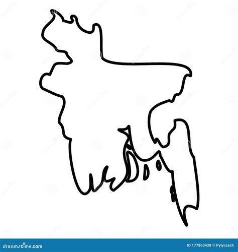 Outline Map Of Bangladesh Free Vector Maps | sexiezpix Web Porn