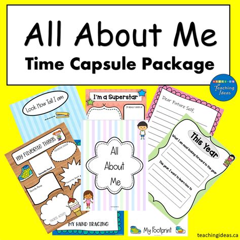 All About Me Time Capsule Package - Hands-On Teaching Ideas