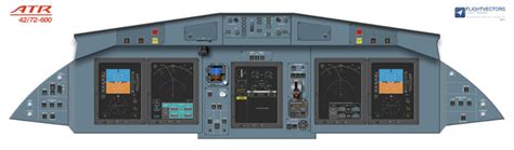 ATR 42/72 Flight Deck Cockpit Training Posters by Flightvectors | ATR 42/72