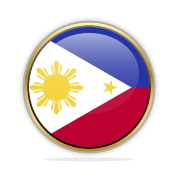 Flag Philippines Clipart Transparent PNG Hd, Button Philippines Flag Vector Template Design ...