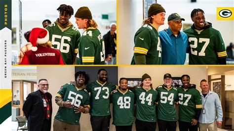 Photos: Packers players surprise veterans at Green Bay VA Clinic