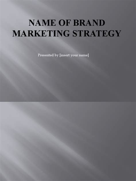 Marketing Strategy Templates | PDF