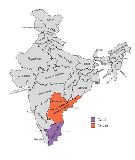 Tamil and Telugu: Language Similarities and Differences