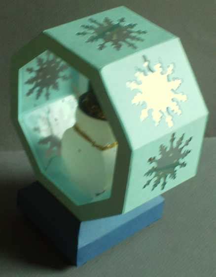 Susan Bluerobot: SNOW globes (flashing lights)