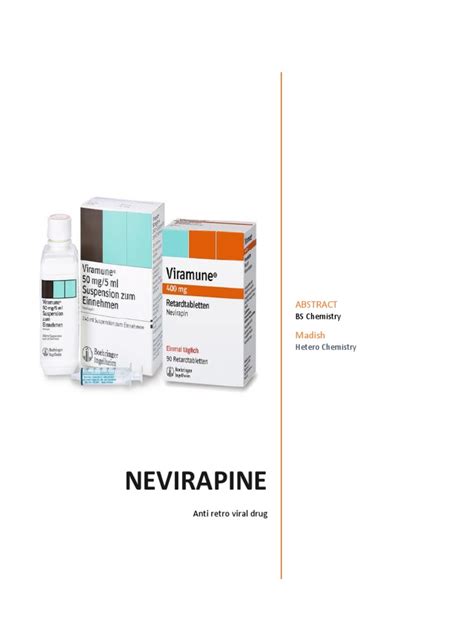 Nevirapine Drug . | PDF | Management Of Hiv/Aids | Hiv/Aids