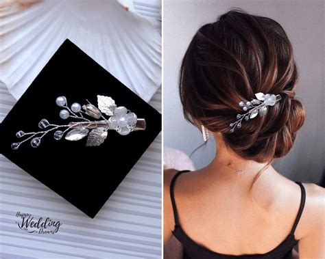 Wedding Hair Clip Pearl Bridal Hair Clip Bridal Hair Piece - Etsy